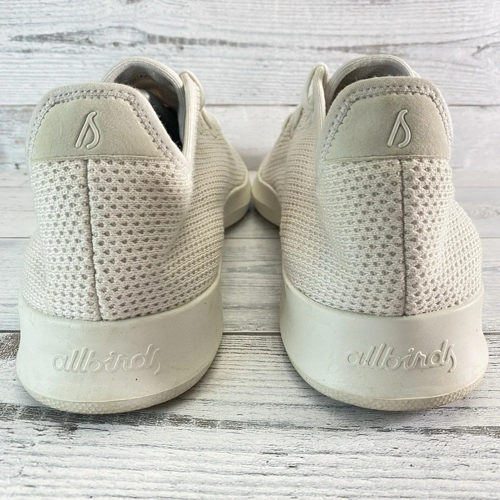 Allbirds Tree Runner Sneakers Mens 12 Beige Wheat Mesh Walking Athletic Casual